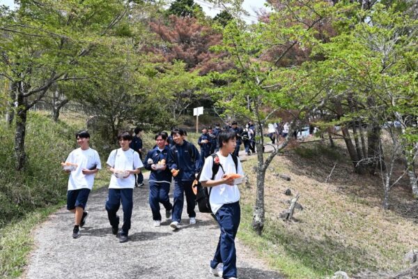 林野高校　上山フィールドワーク